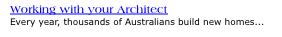 Working with your Architect