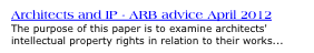 Architects and IP - ARB